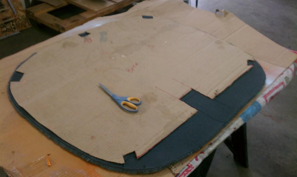 Using the cardboard pattern