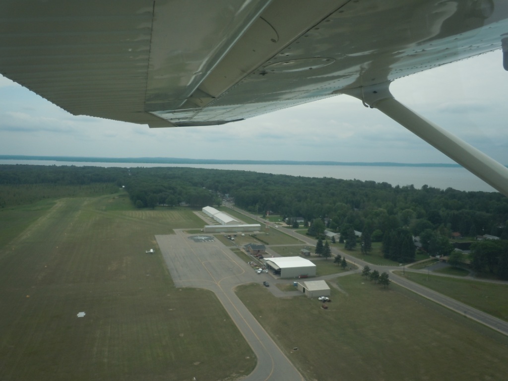 Takeoff to the west from Houghton Lake. Beautiful view. famous for its winter &quot;Tip-up Town&quot; festival.