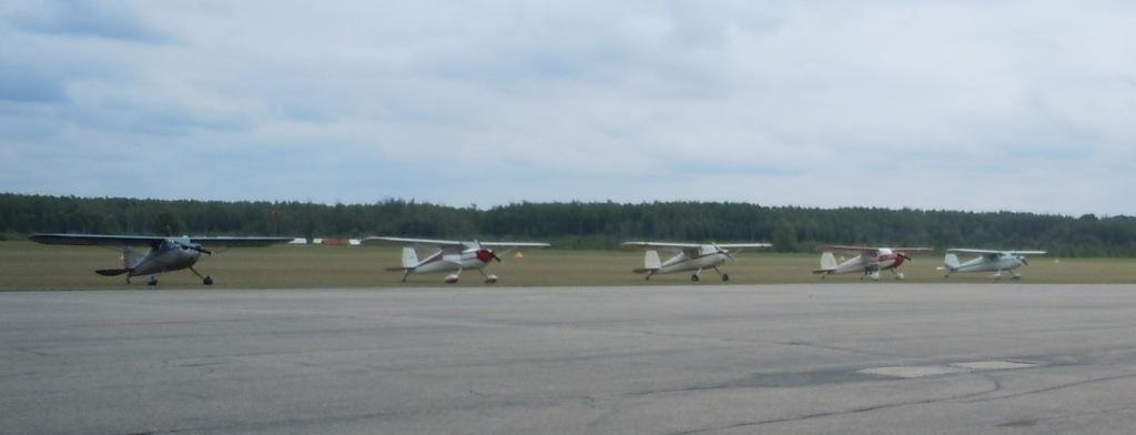 The flight line!