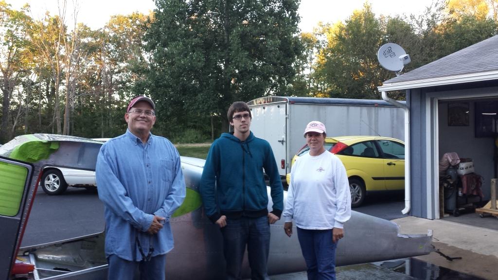 The crew. A&amp;P Ray, Young helper Greg and Wife Karen.