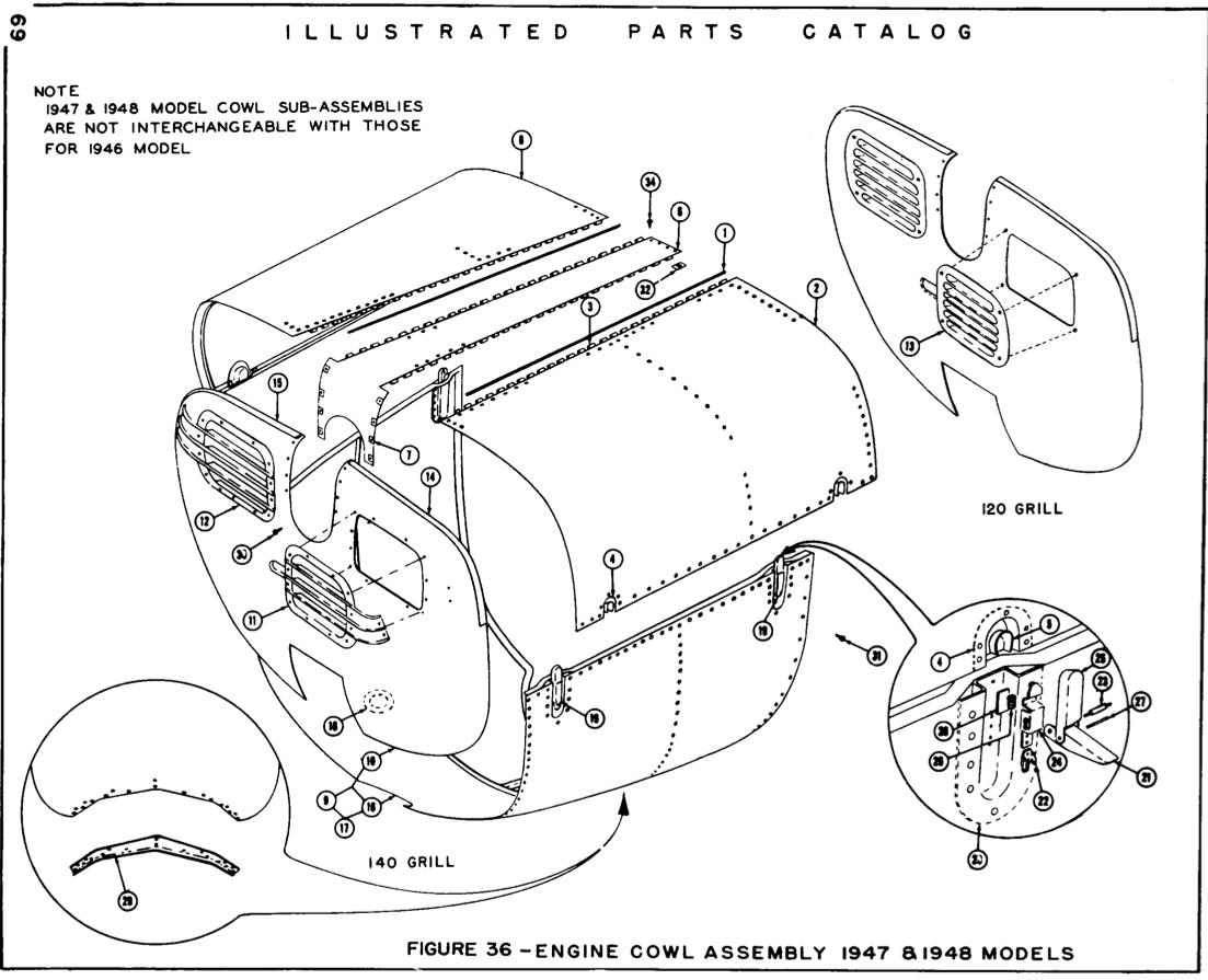 Upper Cowling Hinge Type - The Cessna 120-140 Association Forum