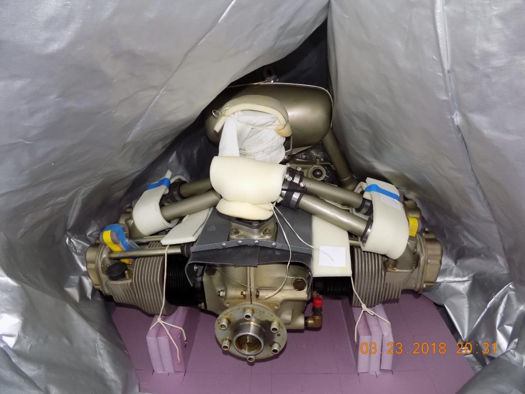 Engine in Bag before Sealing.JPG