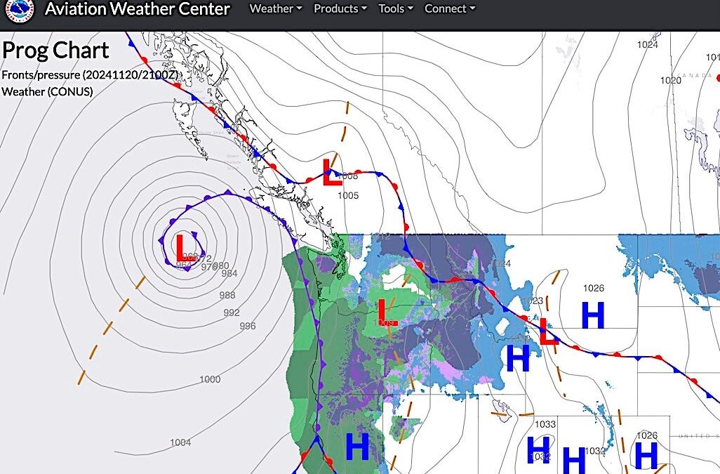 Intense Weather Closes In On Western North American Coast 