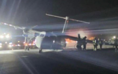 Dash-8 Gear Collapse In Halifax 